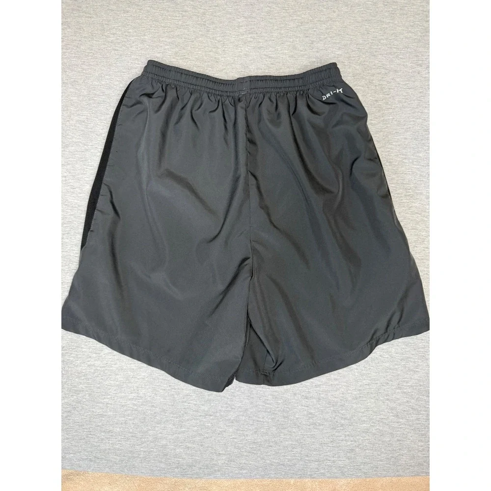 Nike Dri-FIT Womens Running Shorts Grey Black Mesh 644242-060 Size Medium